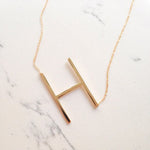 Bold Initial Letter Necklace - 925 Silver Jewellery Meera Jaipur