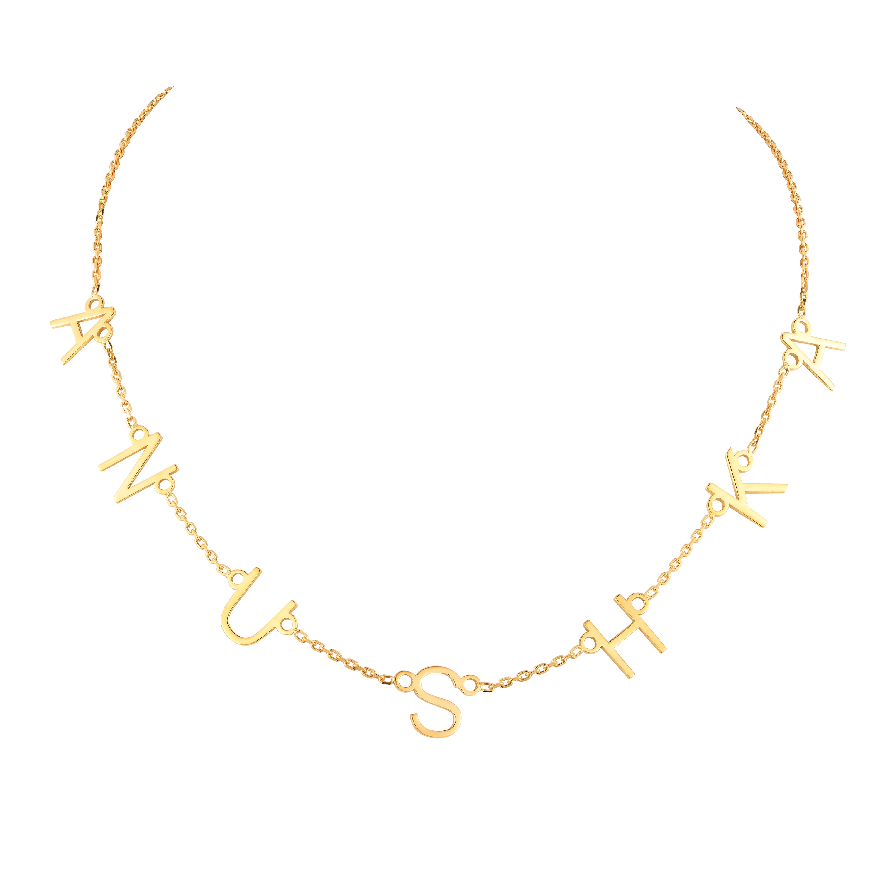 Choker Name Necklace - 925 Silver Jewellery Meera Jaipur