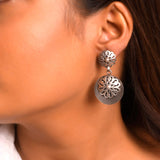 Harini Tribal Pure Silver Earrings
