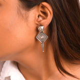 Diva Tribal Pure Silver Earrings