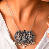Ganeshi silver necklace
