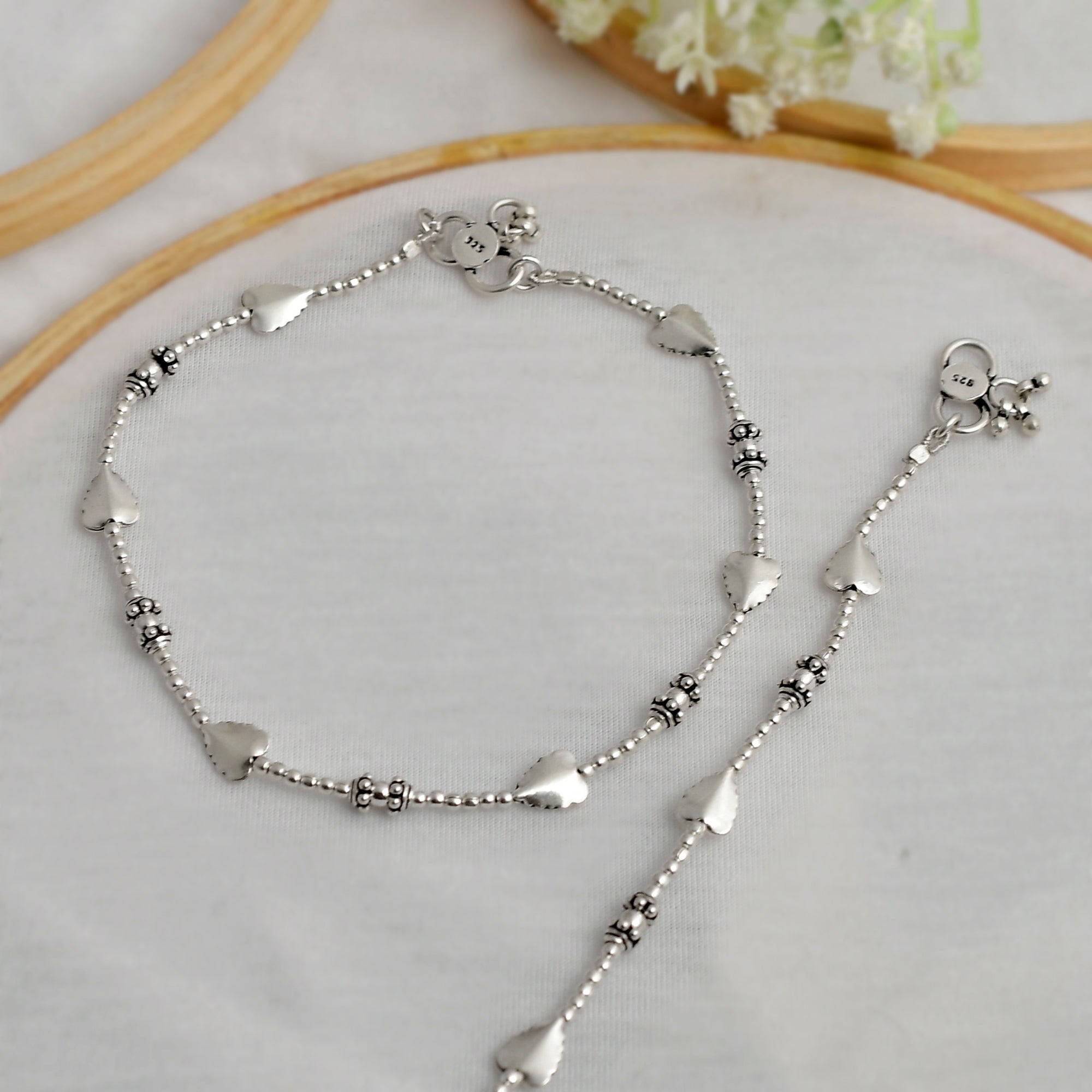 heart-anklets