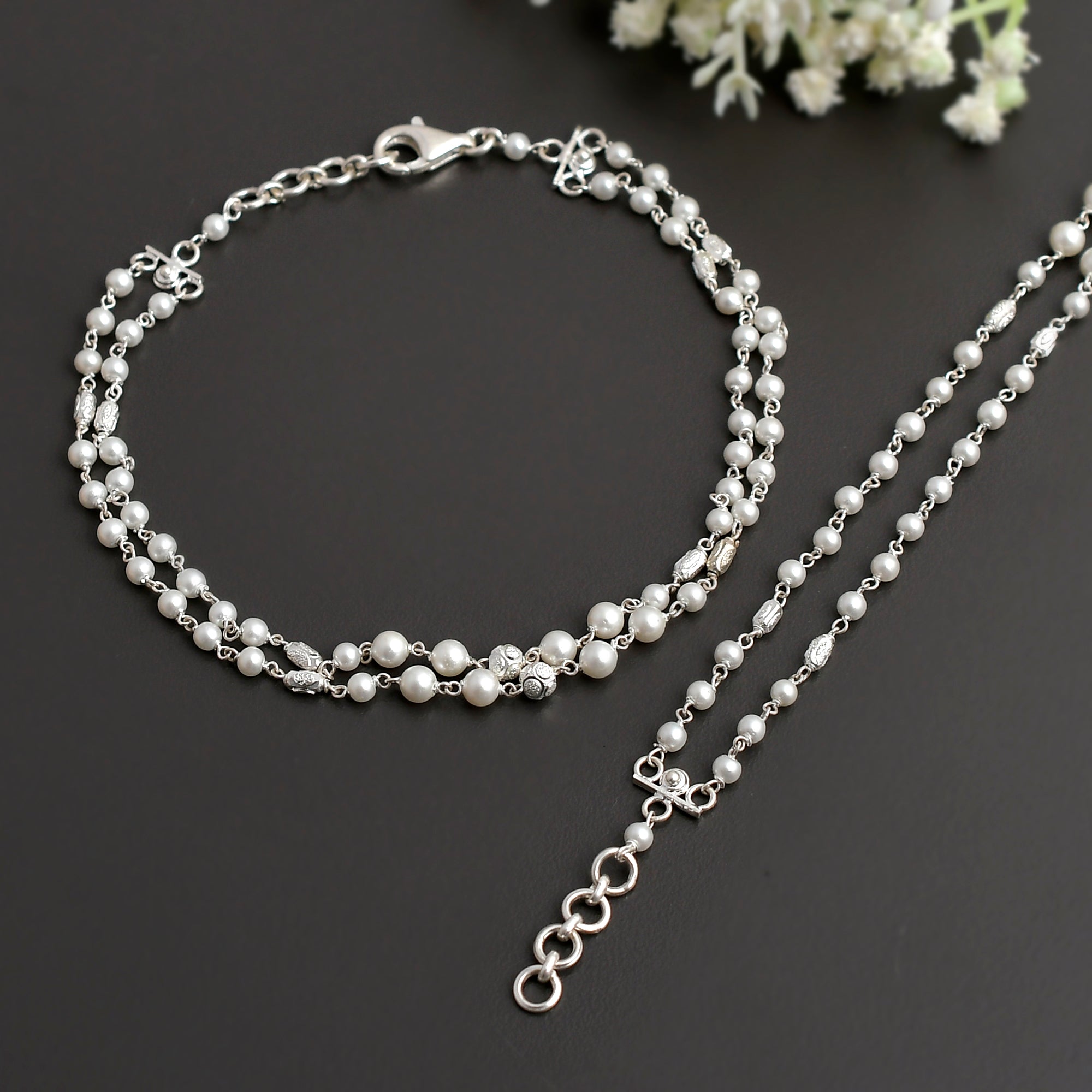 pearl-anklets