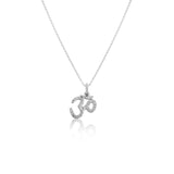 Om Silver Necklace