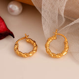 Evelyn twisted hoops