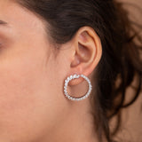 Leaf Crystal Earrings