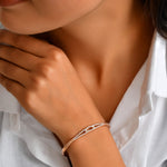Seline Reversible Bangle - 925 Silver Jewellery Meera Jaipur