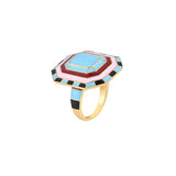 River Enamel Ring