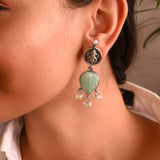 Dhami silver Earring