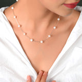 Pearl Line Necklace