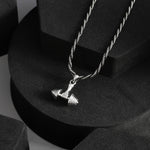 Dumbell Silver Pendant - 925 Silver Jewellery Meera Jaipur
