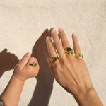 Engraved Initial Ring - 925 Silver Jewellery Meera Jaipur