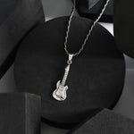 Guitar Silver Pendant - 925 Silver Jewellery Meera Jaipur