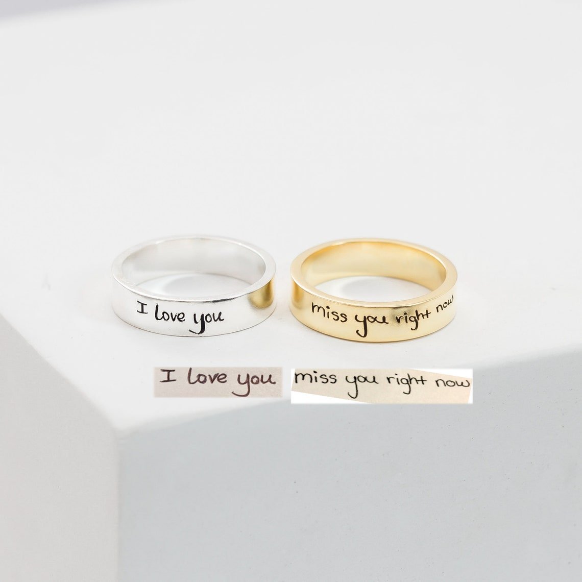 Hand Written Name Ring - 925 Silver Jewellery Meera Jaipur