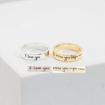 Hand Written Name Ring - 925 Silver Jewellery Meera Jaipur