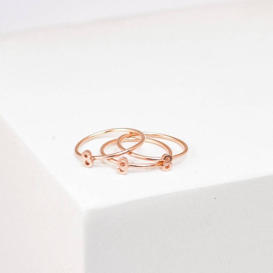Initial Letter Ring - 925 Silver Jewellery Meera Jaipur