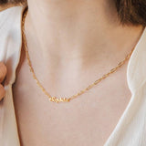 Magneto Link Chain Name Necklace - 925 Silver Jewellery Meera Jaipur