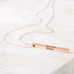 Personalised Bar Necklace - 925 Silver Jewellery Meera Jaipur