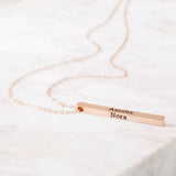 Personalised Bar Necklace - 925 Silver Jewellery Meera Jaipur
