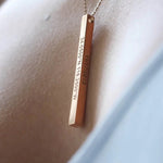Personalised Bar Necklace - 925 Silver Jewellery Meera Jaipur