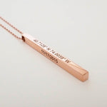 Personalised Bar Necklace - 925 Silver Jewellery Meera Jaipur
