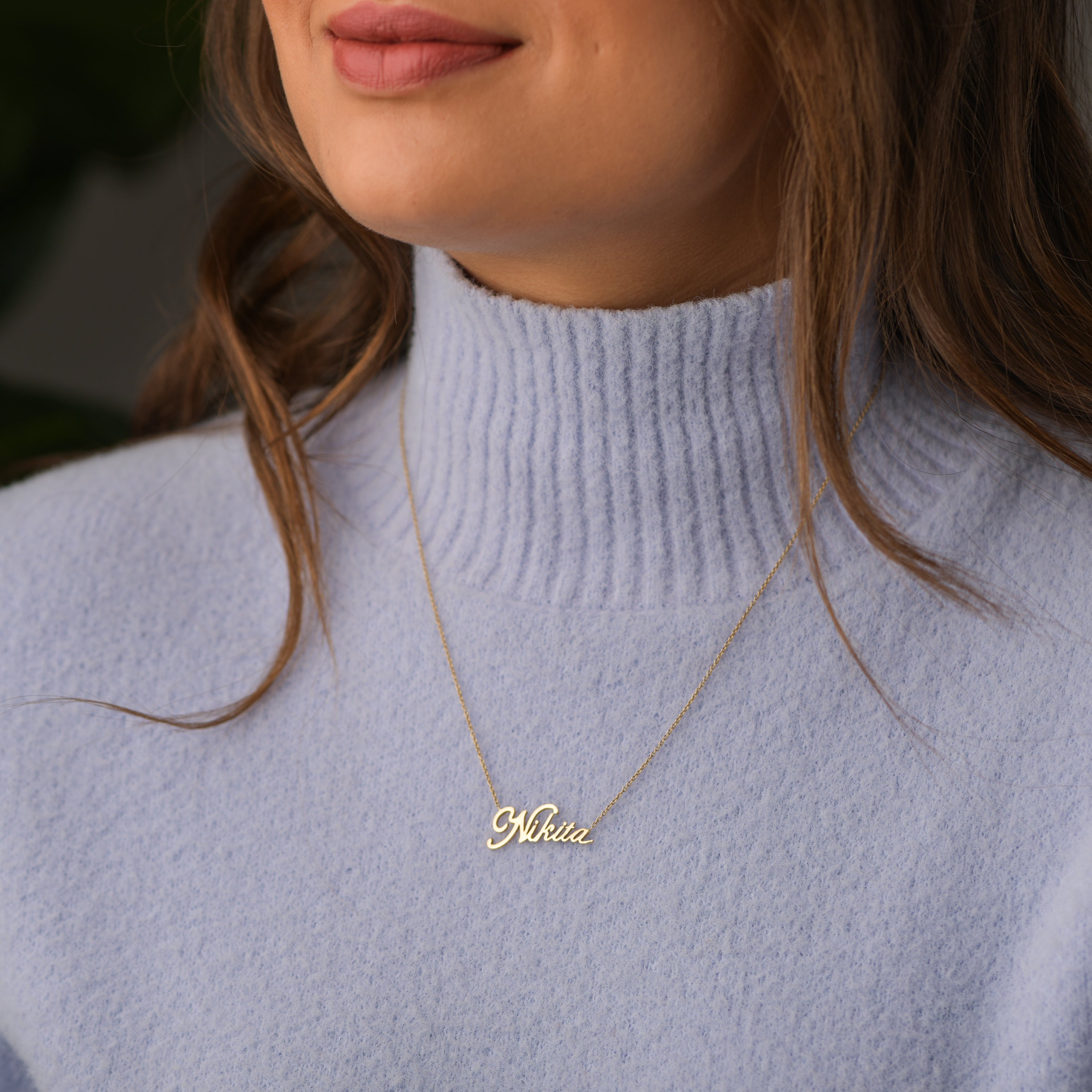 Snell Personalised Name Pendant - 925 Silver Jewellery Meera Jaipur