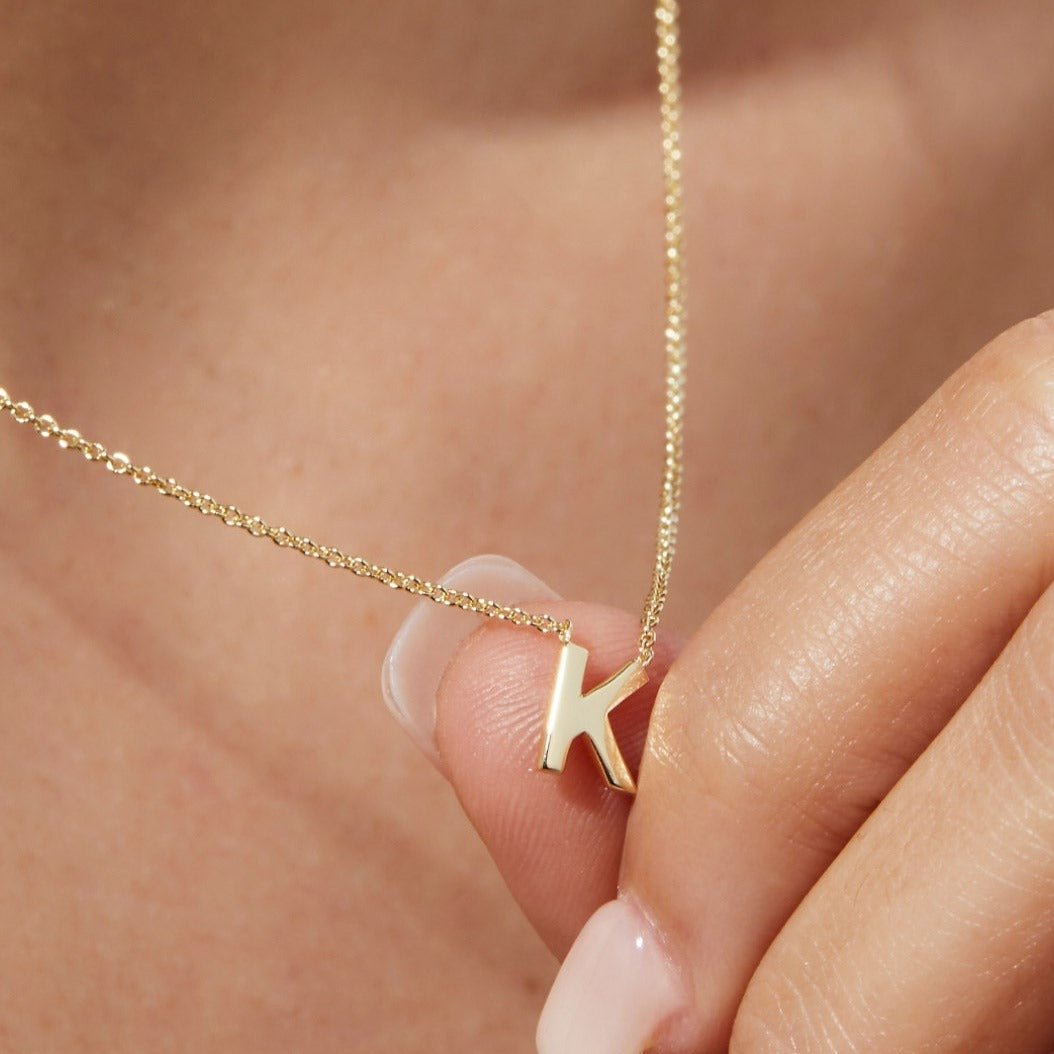 Tiny Letter Necklace - 925 Silver Jewellery Meera Jaipur