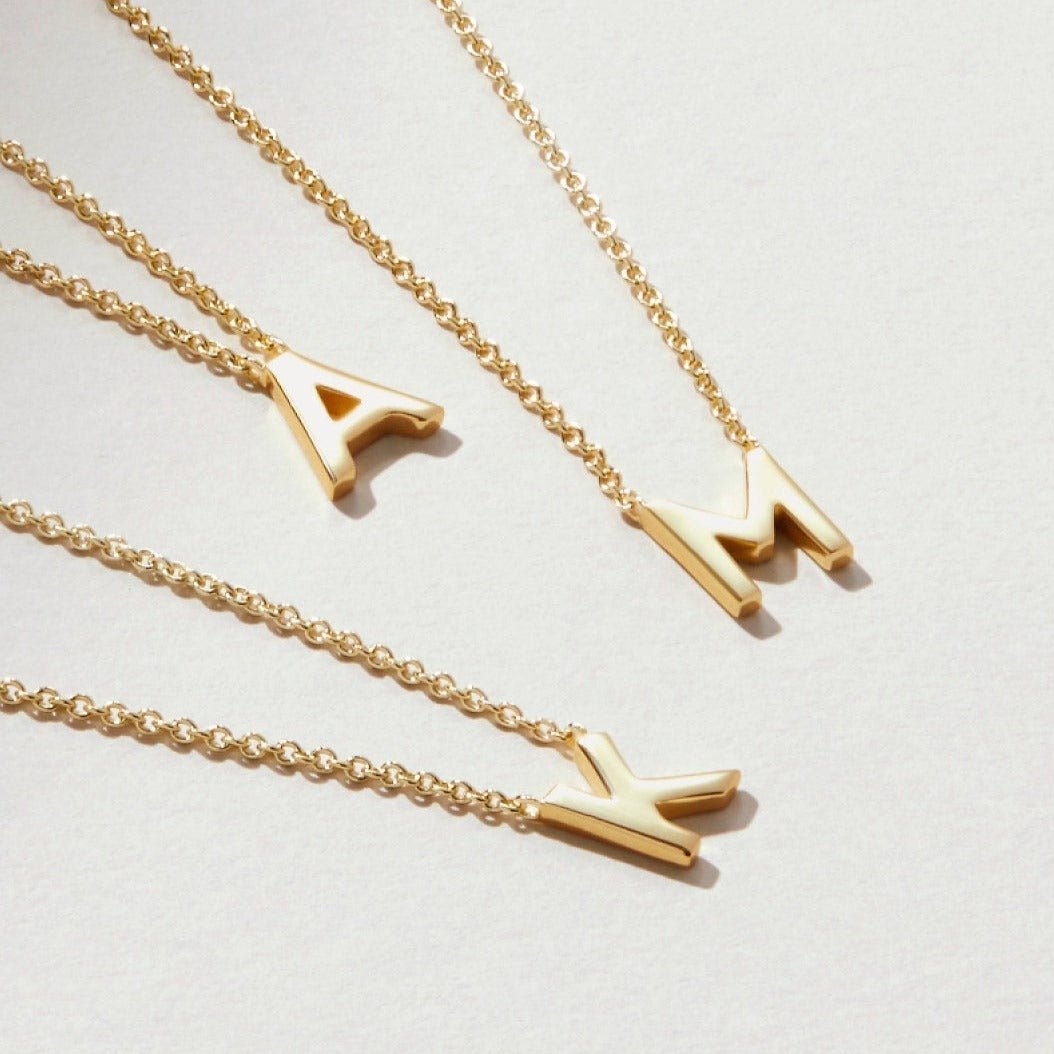 Tiny Letter Necklace - 925 Silver Jewellery Meera Jaipur