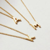 Tiny Letter Necklace - 925 Silver Jewellery Meera Jaipur