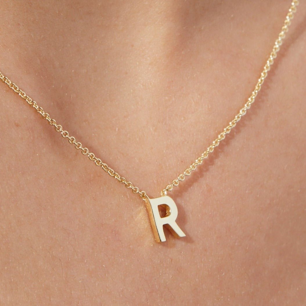 Tiny Letter Necklace - 925 Silver Jewellery Meera Jaipur