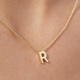 Tiny Letter Necklace - 925 Silver Jewellery Meera Jaipur