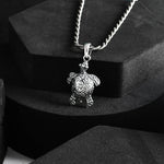 Tortoise Silver pendant - 925 Silver Jewellery Meera Jaipur